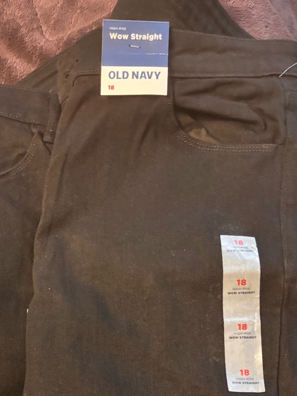 Old Navy Wow Straight Black Jeans
